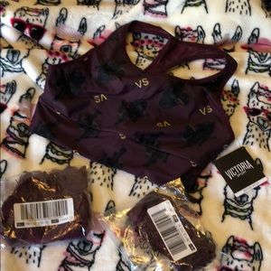 Victoria’s Secret set burgundy